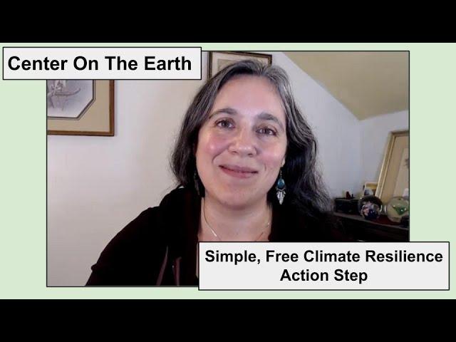 Center on the Earth- & Simple Action Step