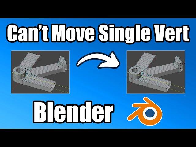 Can't Move Single Vertex In Blender