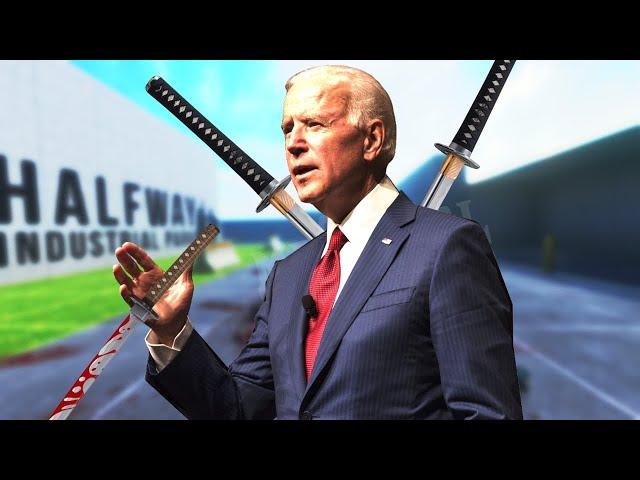 JOE BIDEN TRIES OUT VR FOR THE FIRST TIME  (BONELAB VR)