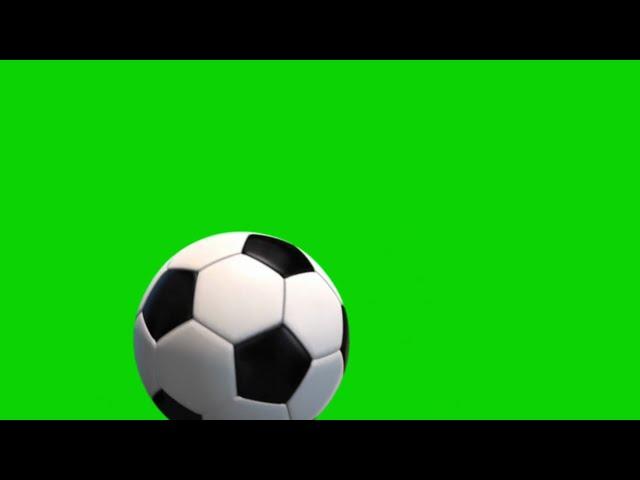 Мяч летит. Футбол. Переход. Хромакей Футаж. The ball is flying. Football. Transition. Chromakey