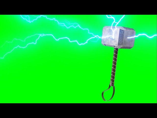 Green Screen Catching Thor’s Hammer Mjolnir effect