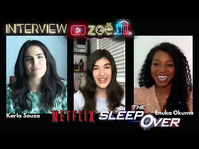 Karla Souza & Enuka Okuma: girl power in action on the new Netflix movie "The Sleepover"