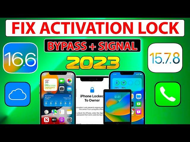  Fix iCloud Bypass iPhone/iPad with Sim/Signal on iOS 16.7.2/15.8 iCloud Activation Lock to owner