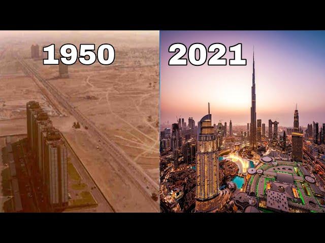 Dubai evolution | dubai 1950 to 2022 Time lapse