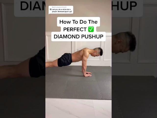  How to Do the Perfect Diamond Push-Up #shorts