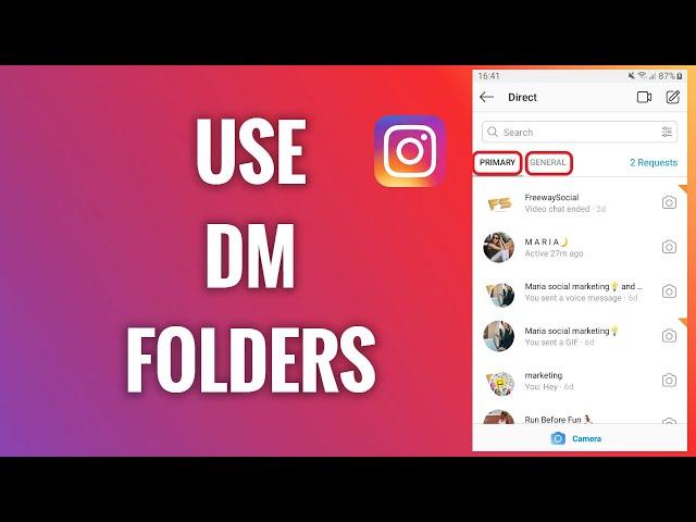 How To Use Instagram Direct Messages Folders