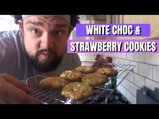 Another Fat Guy Cooks - Ep 3 White Choc and Strawberry cookies