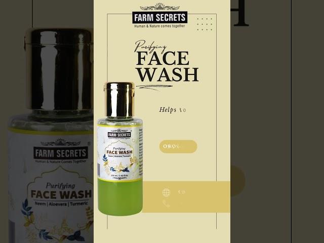 Purifying face wash #herbal #natural #organic #skincare #facewash #facewashforpimples #beauty