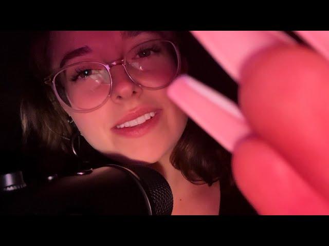 ASMR slow and gentle comforting words with hand movements