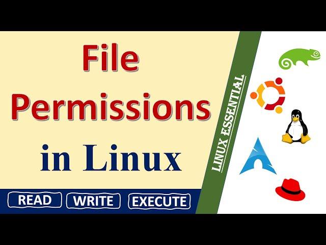 Understanding Permissions for files and directories || read || write || execute