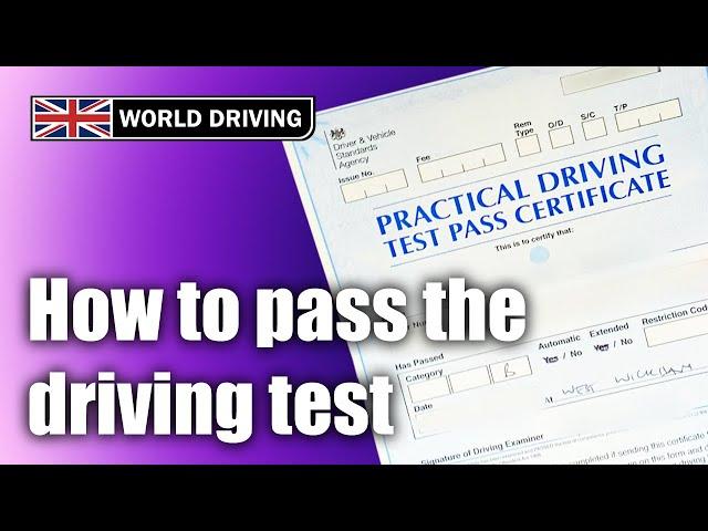 How to Drive and Pass Your Driving Test - Drive Like This!