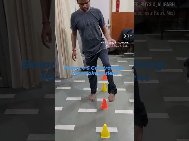 Peralysis patient exercise Balance and gait training #exercise #physiotherapist #physicaltherapist