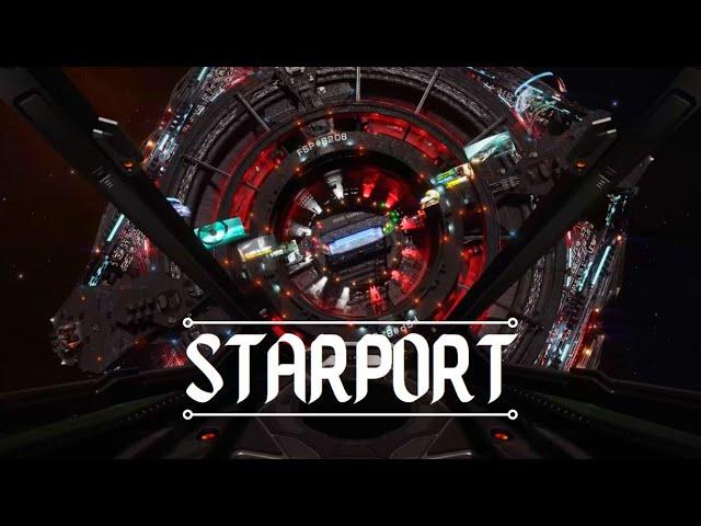 Elite Dangerous Ambience -  Starport Space (ambient space sounds, no music)