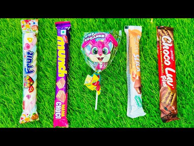 Satisfying video Asmr lollipops candy and chocolate gummy candy unboxing video Asmr.| candy baby