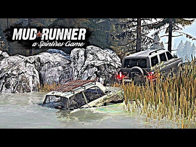 SpinTires: MudRunner - НАШЕЛ В РЕКЕ ЖИГУ УКРАДЕННУЮ ПОЛ ГОДА НАЗАД