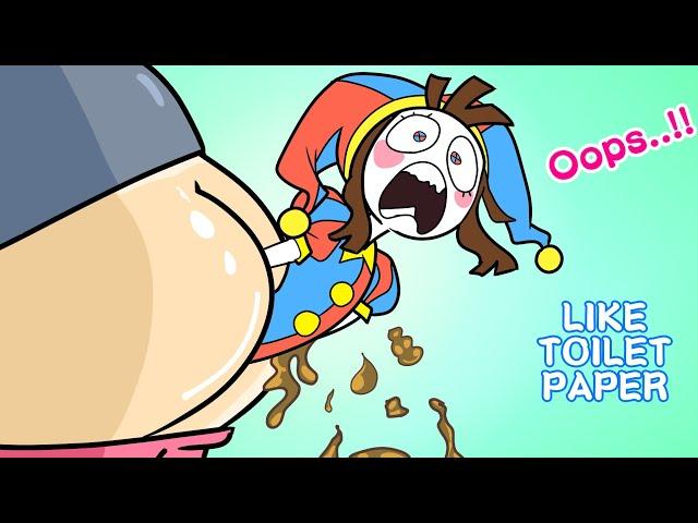 Pomni's Poopy Panic "The Great Toilet Paper Escape" The Amazing Digital Circus