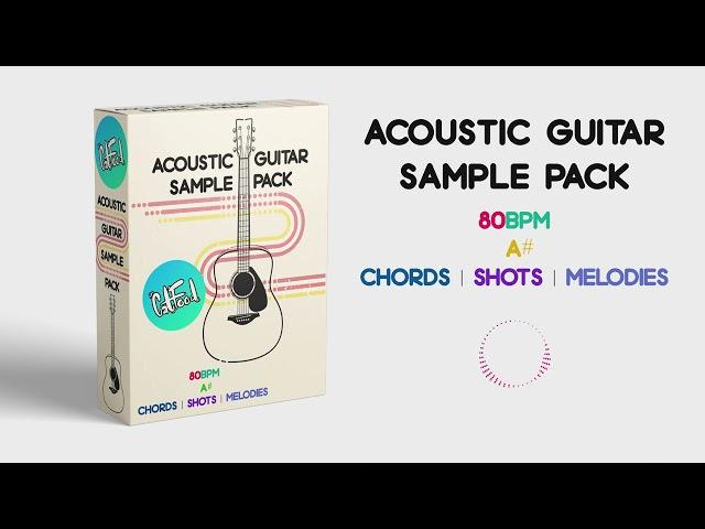 FREE Acoustic Guitar Sample Pack A# 80 BPM (Chords, Shots, Melodies) | By CatFood