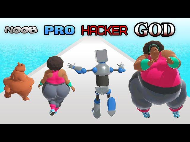 NOOB vs PRO vs HACKER vs GOD in Fat 2 Fit | New Gameplay - Android, iOS