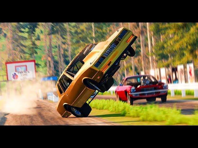 Realistic Drag Racing Crashes #7 - BeamNG Drive