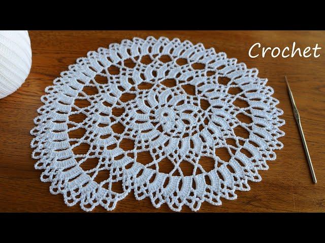 Знаменитый УЗОР КРЮЧКОМ связанный по спирали ВЯЗАНИЕ САЛФЕТКА  SUPER Beautiful DOILY Pattern Crochet