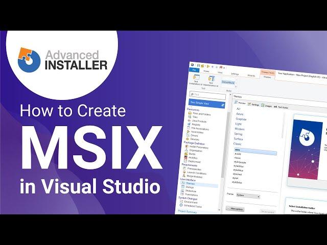 How to create an MSIX package with Visual Studio