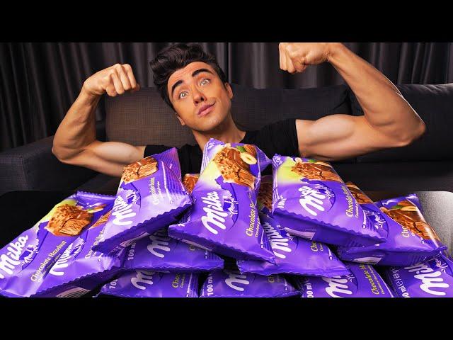 ASMR Candy Ice Cream Bars | Milka Chocolate Party | Mukbang Eating Sounds | McBang ASMR