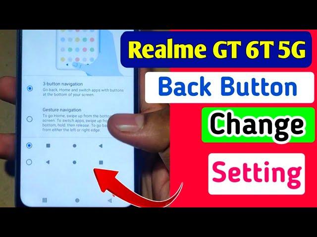 Realme GT 6T 5g back button setting | Realme GT 6T 5g me back button kaise lagaye