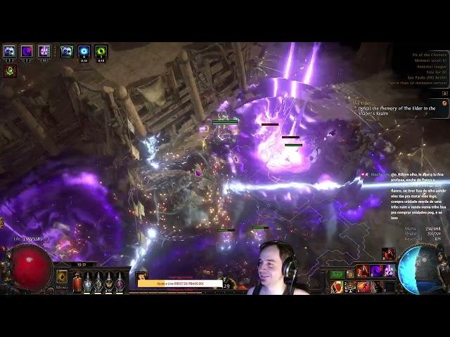 (6o dia) Caçando o Uber Elder com a Hexblast Mine !profile !ign !pix