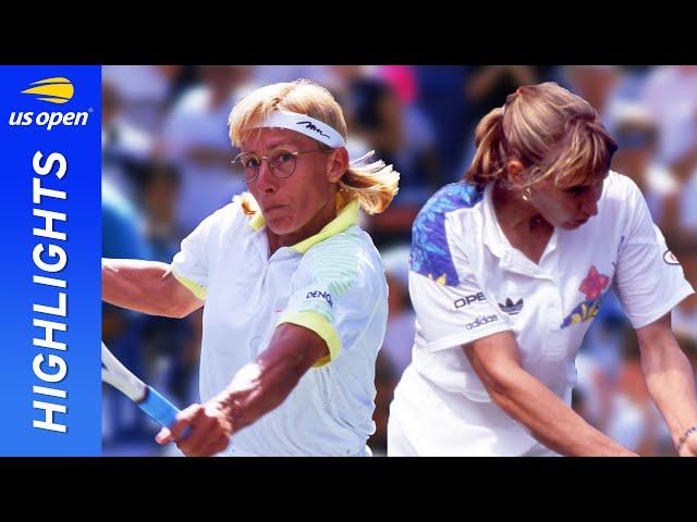 Martina Navratilova vs Steffi Graf in one of the greatest matches ever! | US Open 1991 Semifinal