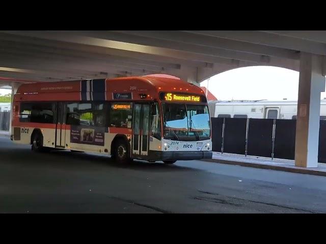 NICE 2021 Gillig BRT CNG #2074 on the N15