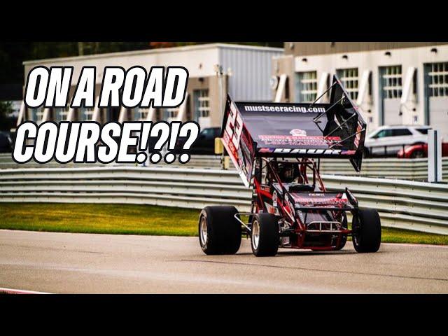 I drove a sprint car on a road course