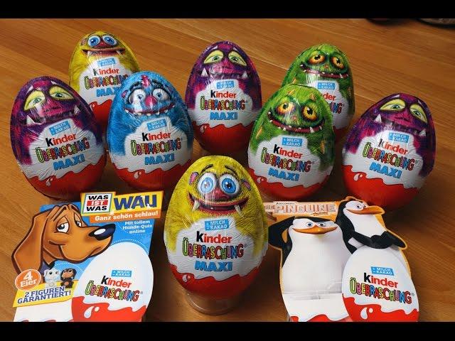 16 Surprise Eggs Kinder Surprise Monster Dragon Agent Geheimsache