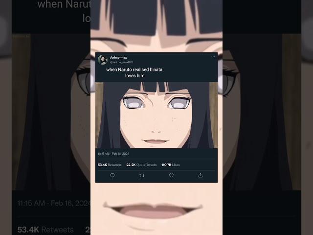 when Naruto realised Hinata love's him #viral #naruto #hinata #naruhina #thelast #narutoshippuden