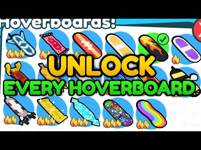 How to Get ALL HOVERBOARDS in Pet Simulator X