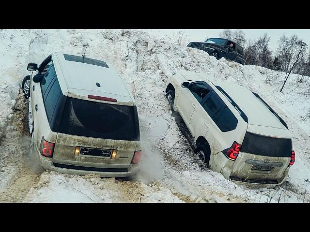 Surprise from SUBARU / RANGE ROVER argued with TOYOTA PRADO off-road!