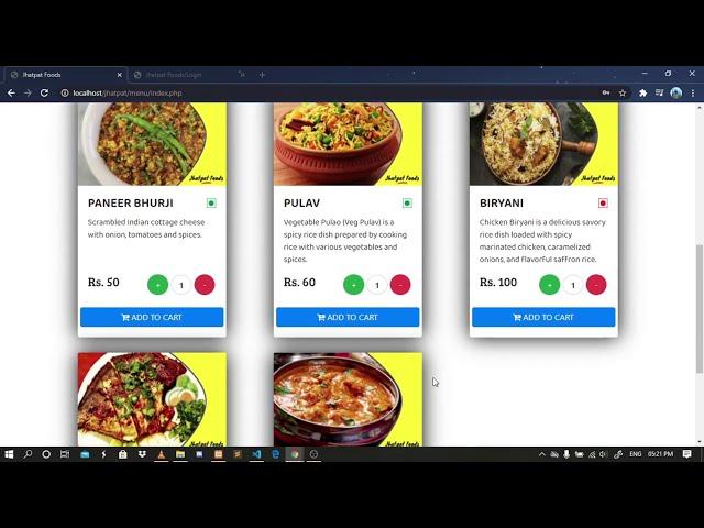 Online Food Ordering System using PHP/MySQL | Free Source Code Download