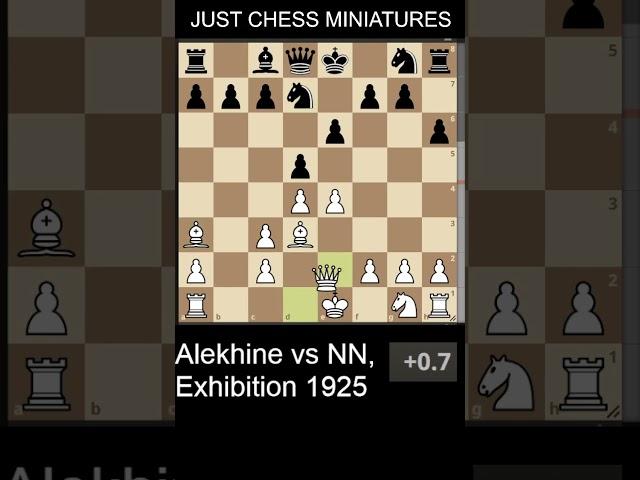 Alexander Alekhine defeats Vasic with the Boden's checkmate #chess