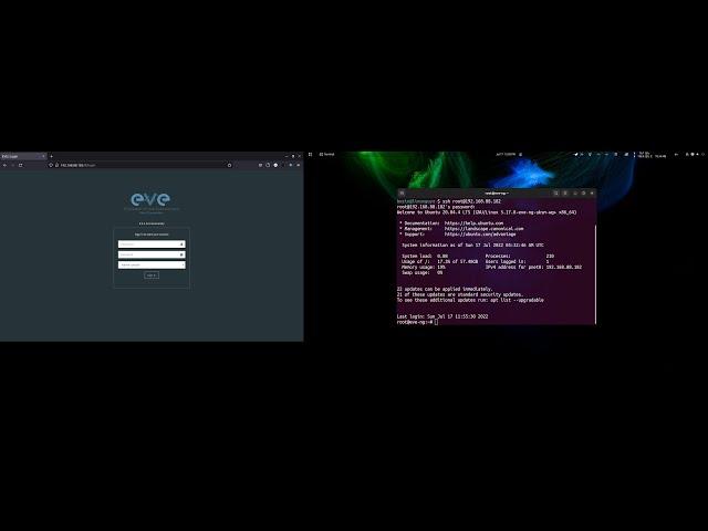 EVE-NG setup for Virtualbox