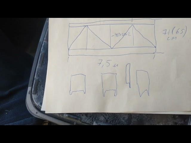 Простой расчёт фермы 7,5 метров