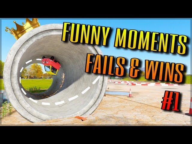 RACING GAME MONTAGE #1 | Funny Moments, Fails, Wins & Epic Stunts!