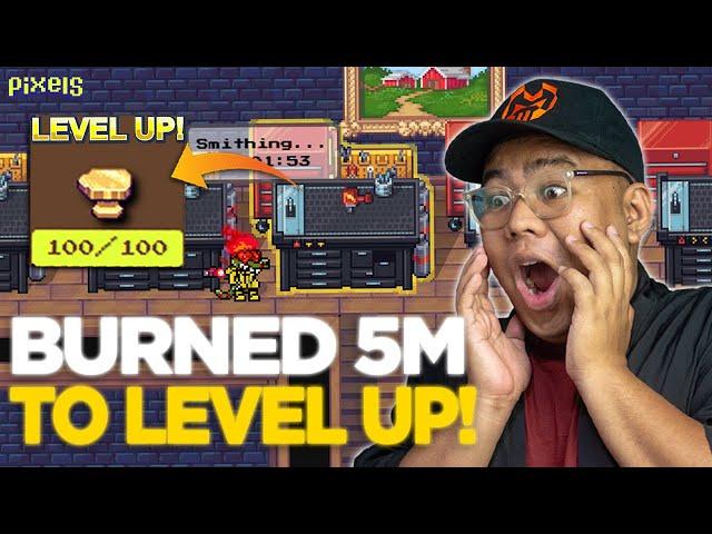 I SPEND 5M COINS TO LEVEL UP METALWORKS | PIXELS