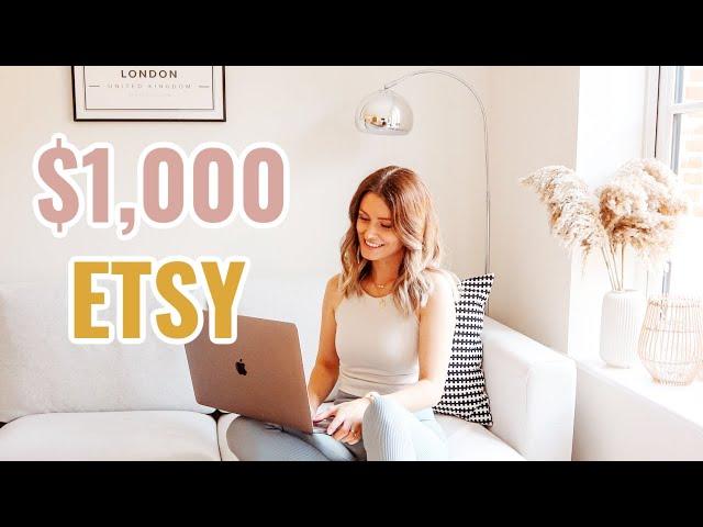 How to Make Your First $1,000 Month Selling Digital Products on Etsy | Make Passive Money Online