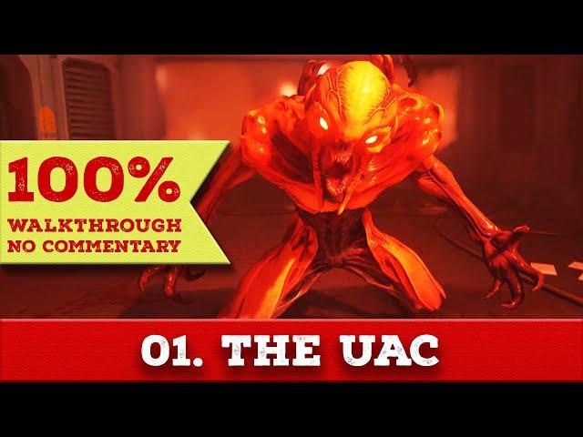 DOOM 4 walkthrough (Nightmare, All Collectibles) part 1 THE UAC