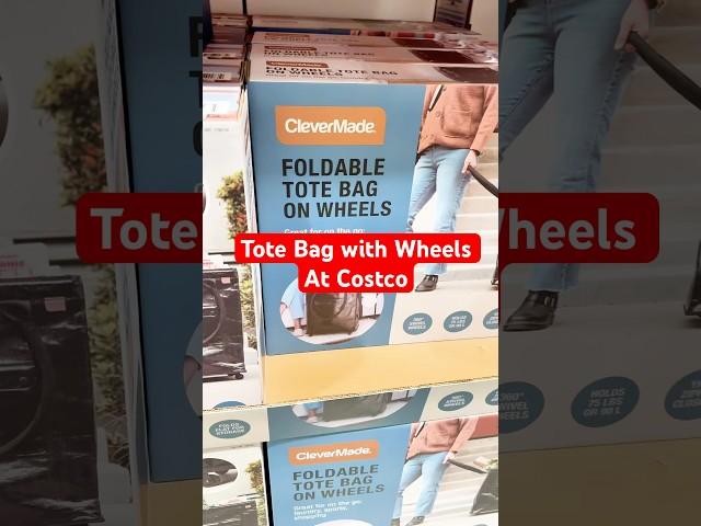 This bag folds and is great for groceries or laundry. #totebag #costco #thecostpro