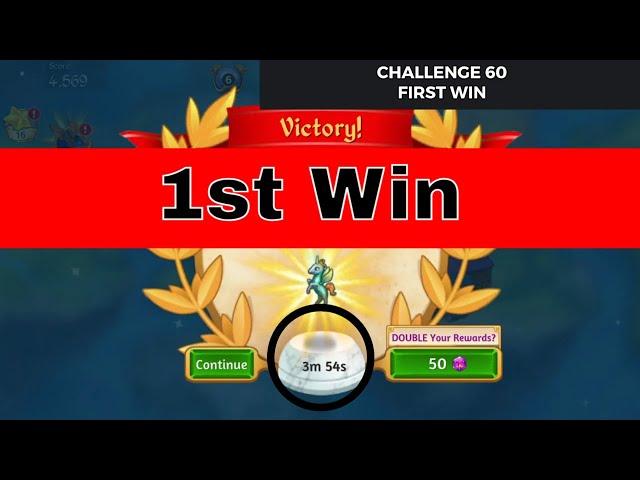 Merge Dragons Challenge 60  First Win  3m 54s