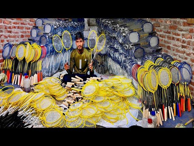 Watch How Tennis Rackets Are Made From Steel Pipe - Amazing Mass Production Process!