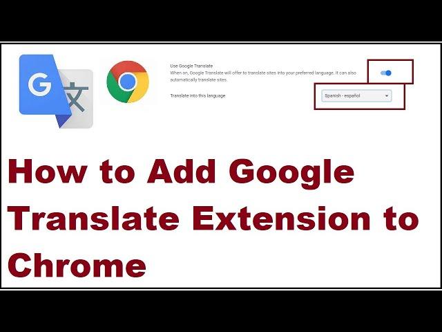 How to Add Google Translate Extension to Chrome