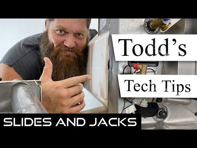 Cleaning and lubricating RV JACKS and SLIDES