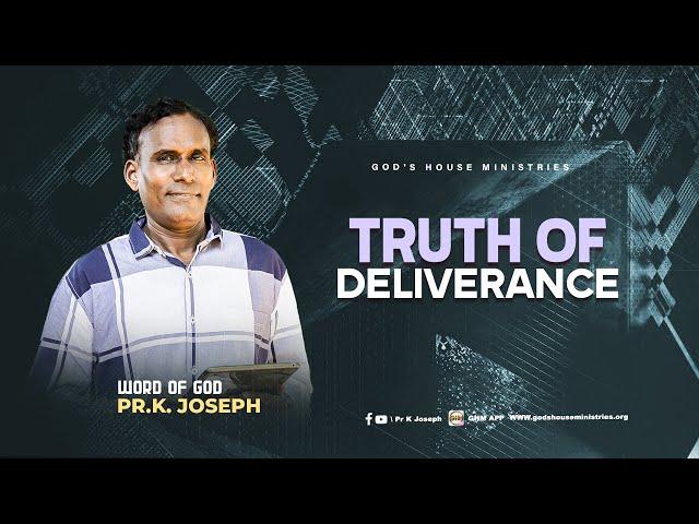 Christian Ministry Model Part-23 | Truth of Deliverance | OCTOBER 2nd -2024 (Eng) Rev.Dr.K.JOSEPH