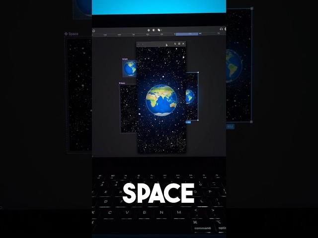 3D animation of the Earth in space using #figma 